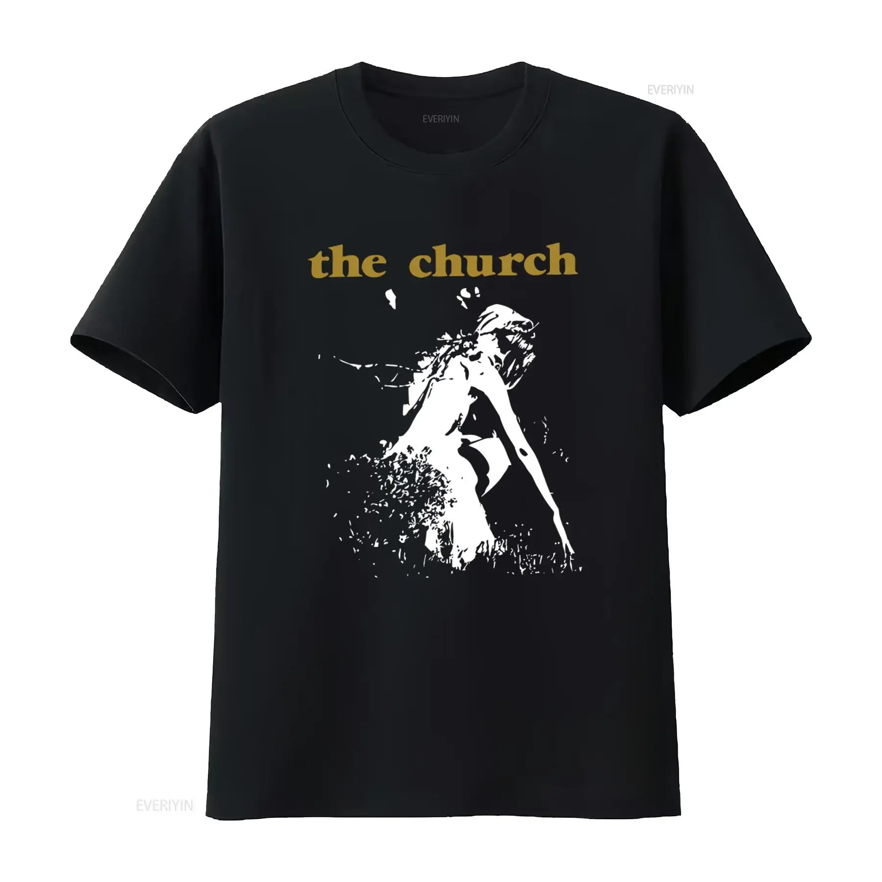 The Church Band Punk Style T Shirt for Men and Women vintage Washed Versatile streetwear Soft Stylish Unisex Casual Breathable