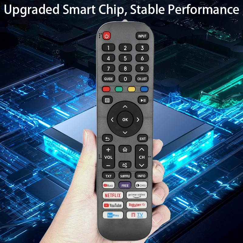 EN2H30H Remote Control For Hisense TV 75A7100F Replacement Controller With NETFLIX PrimeVideo YouTube Buttons