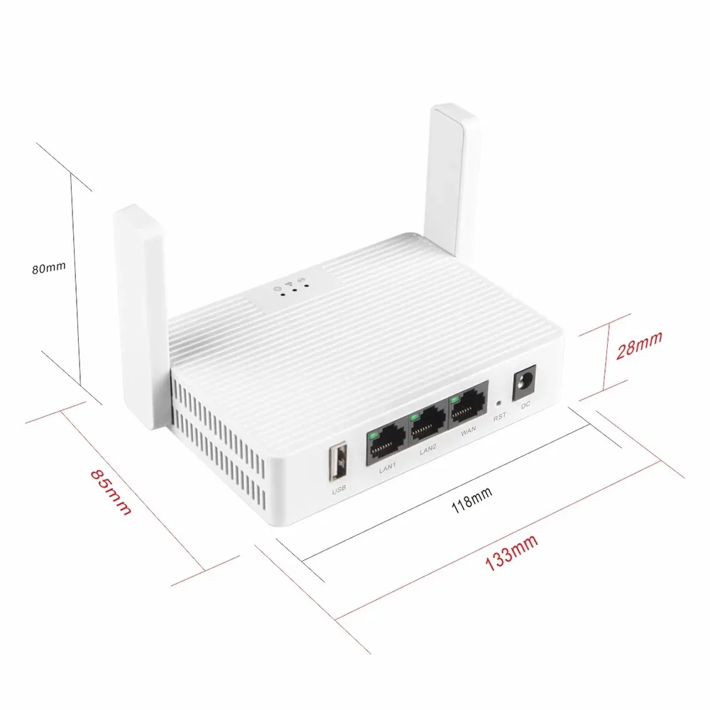 Router WiFi 1200Mbps Dual Band 2.4G/5GHz 802.11AX Penguat Sinyal Nirkabel WPA3 Kartu Jaringan Gigabit Jaringan Mudah untuk Rumah Kantor