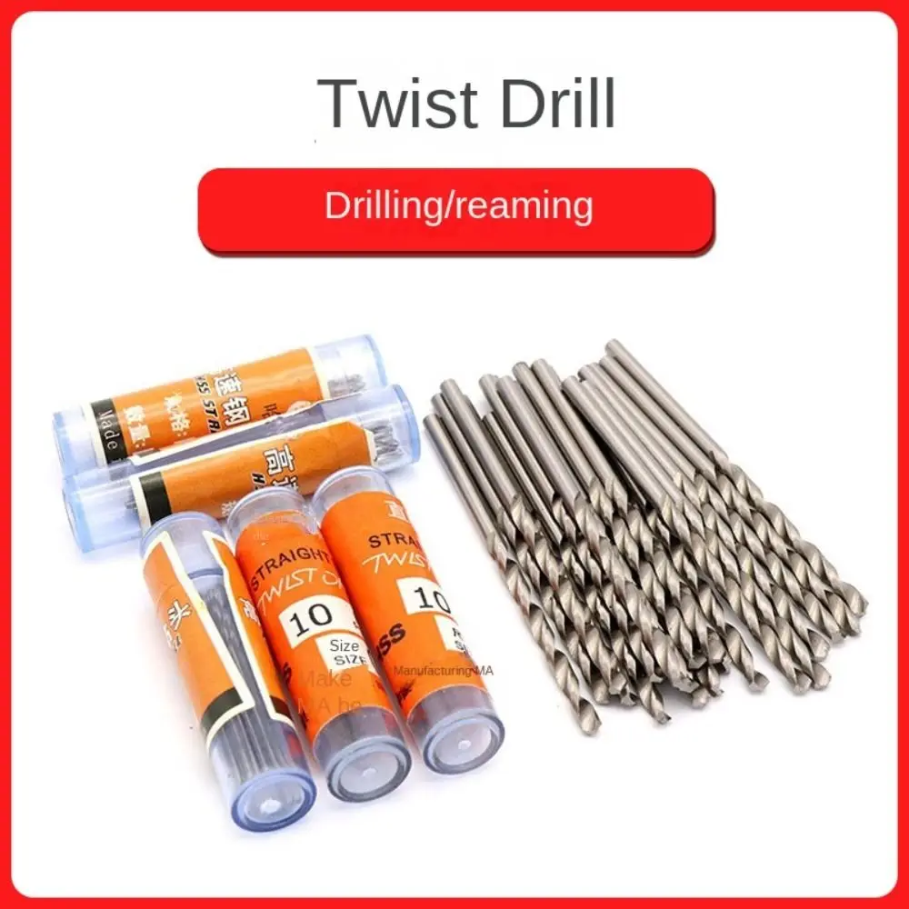 10 Buah Set Mata Bor Putar HSS 0.5-2.5Mm untuk Alat Putar Dremel Set Mata Bor Mini Batang Lurus Peralatan Tangan