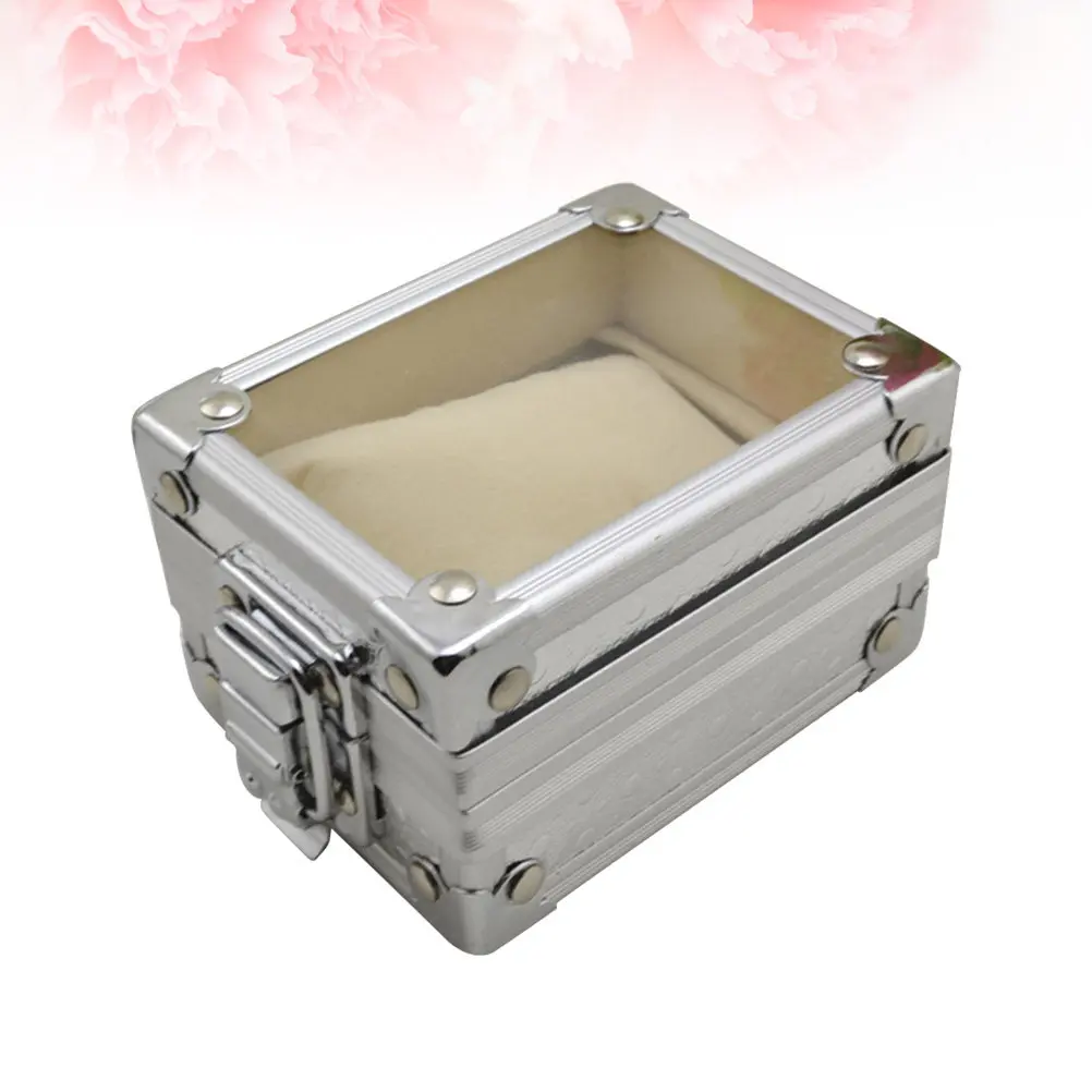 caixa-elegante-para-armazenamento-de-relogios-feita-de-metal-resistente-a-corrosao-com-tampa-transparente-e-almofada-removivel-para-uso-pessoal-ou-comercial