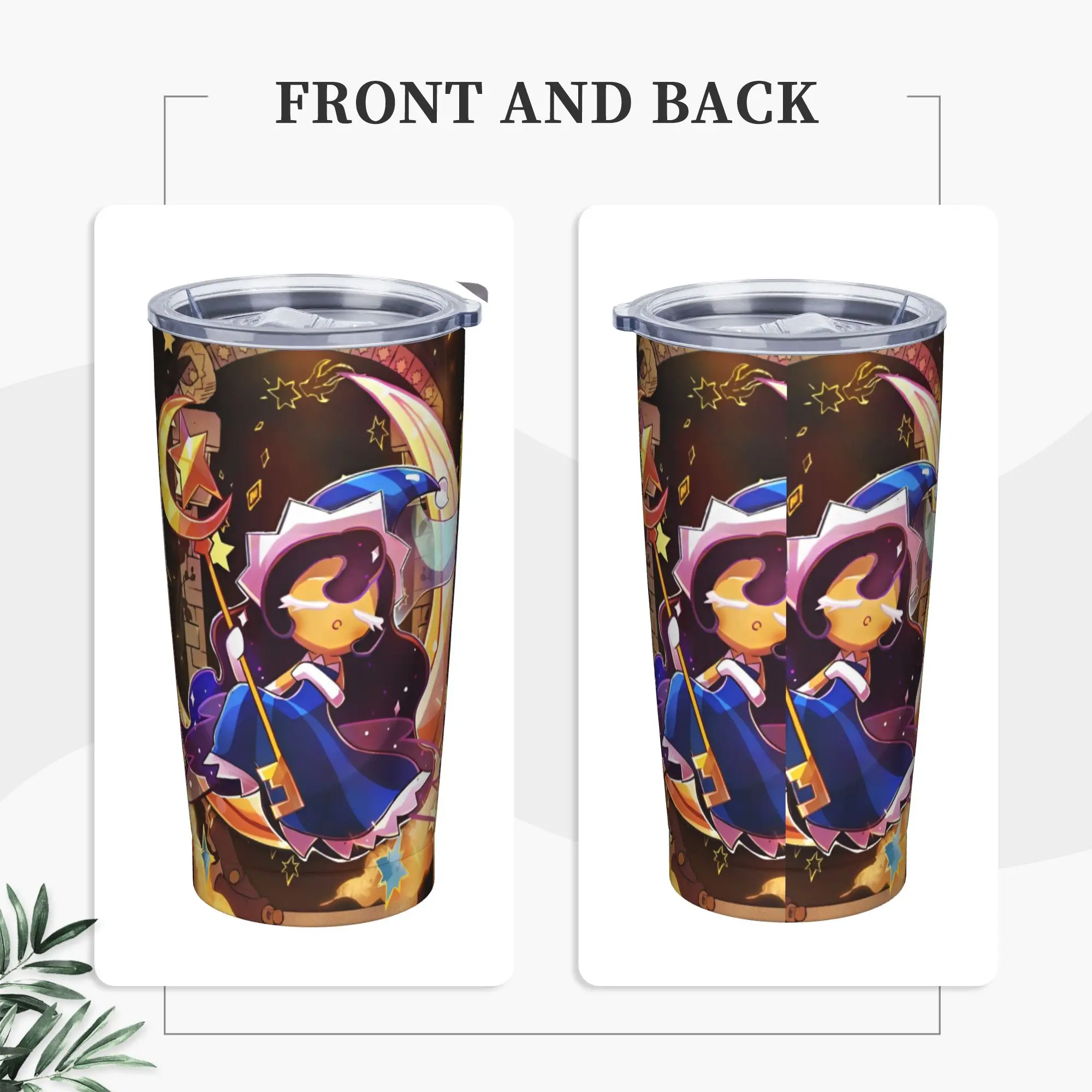 Cookies Run Kingdoms Tumbler Vacuum Insulated Role-Playing Gacha Game Coffee Cups Vacuum Flask Car Mug Hot Cold Drink, 20oz