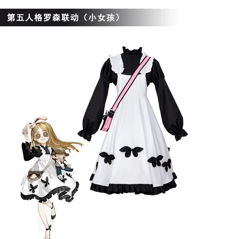 Robe de Cosplay en V pour Petite Fille, Ensemble de Personnages du Jeu Gelta.com
