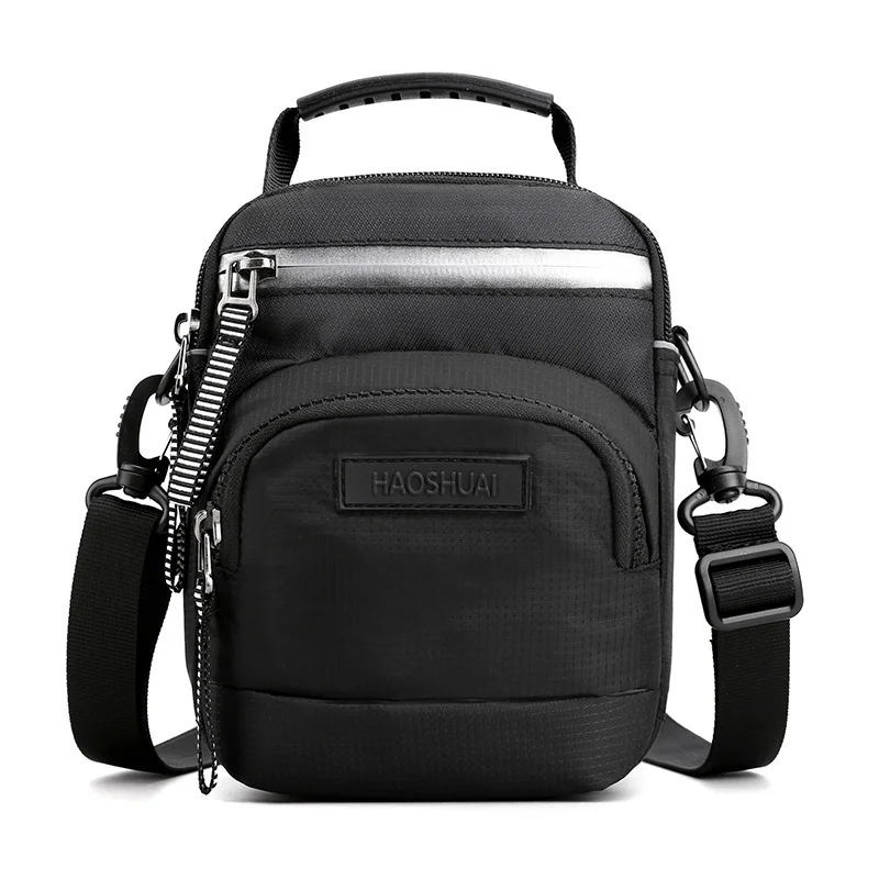 New fashion sports men's and women's messenger bag trend Korean small bag outdoor single shoulder bag wearing belt hanging bag