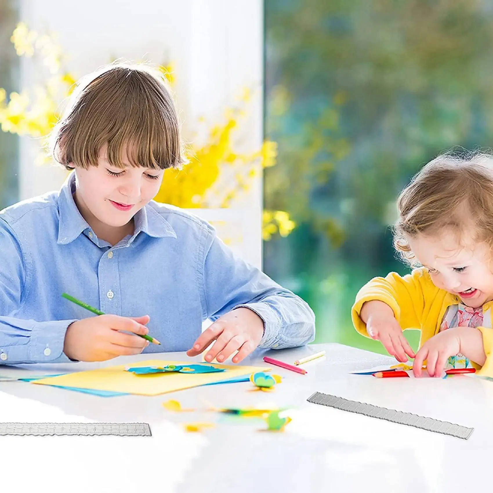 

Гениальная-6 шт., 8,4 дюйма, металлическая линейка с нерегулярными краями, линейка с краями для изготовления карт, скрапбукинг, ремесленный декор, школьный офис, тоже