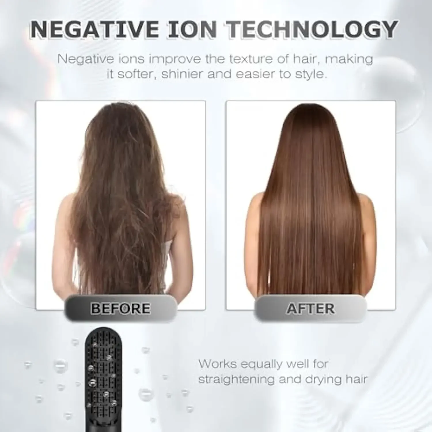 المحمولة 5 في 1 الهواء الساخن مصفف الشعر ومجفف الشباك استقامة فرشاة الأيونية مجفف للنفخ للنساء السفر المحمولة مجففات الشعر