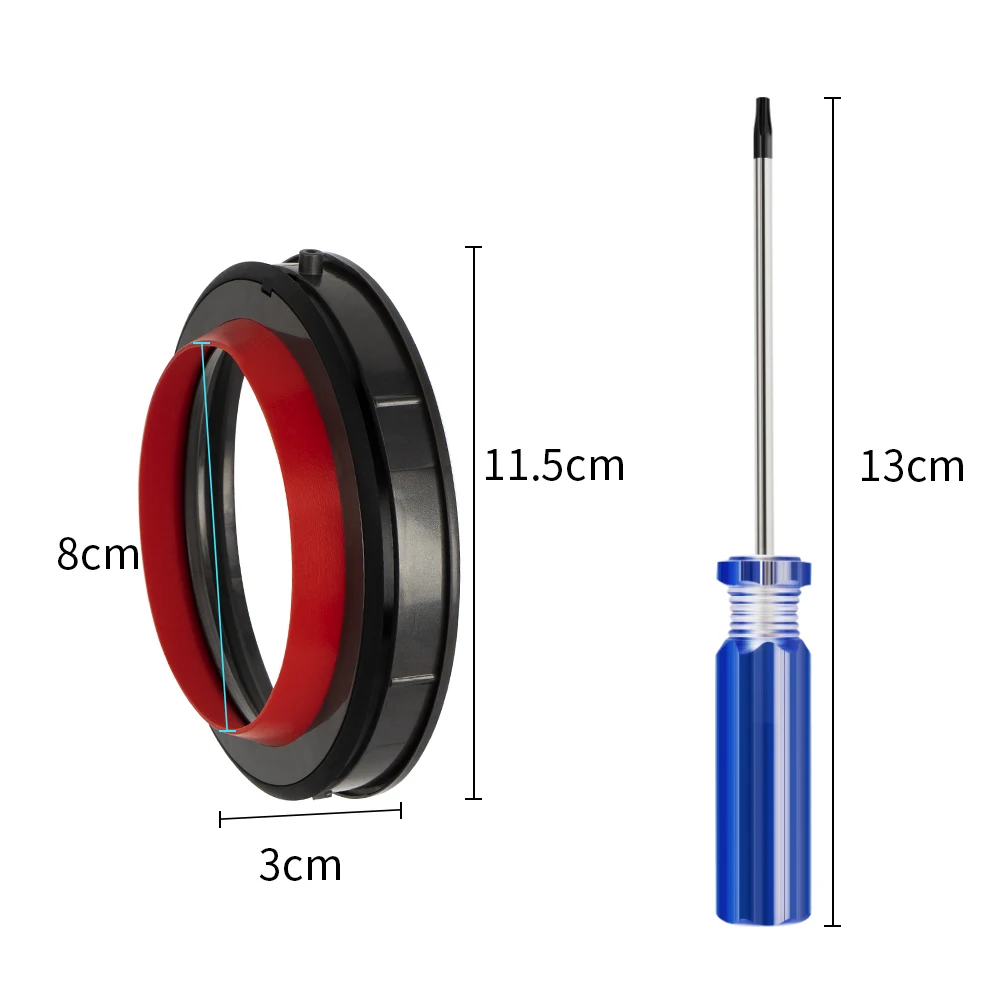 Sealing Ring Dust Bin Lid For Dyson Vacuum Cleaner V6 V7 V8 V10 V11 V12 V15, Replacement Bottom Cover Dust Bin Top Fixed Part