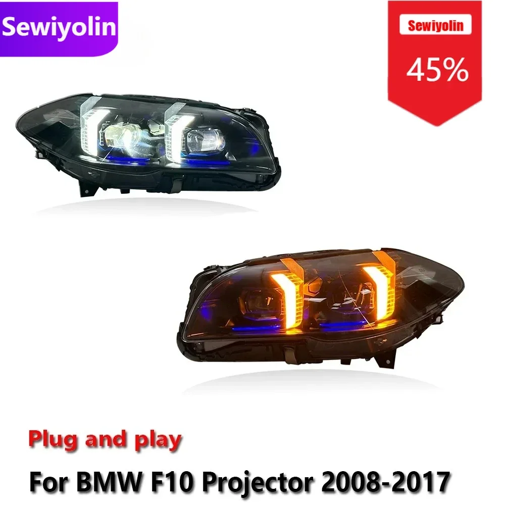 

Car DRL Accessories led Headlights For BMW F10 Projector 2008-2017 Auto DRL Fog Rear Trailer lamps Turning Signal Voiture