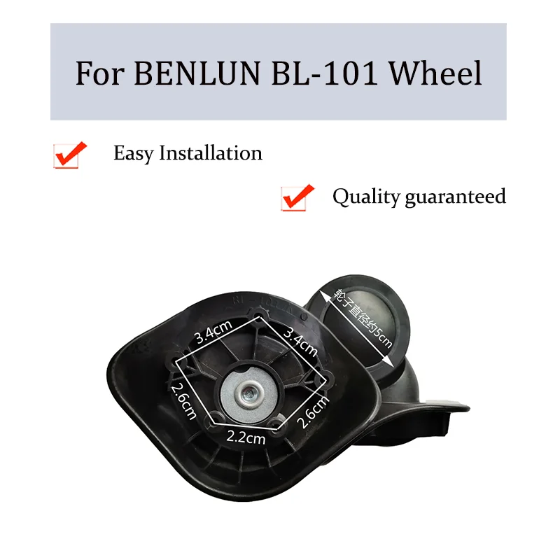 

Suitable For BENLUN BL-101 Luggage Wheel Trolley Case Wheel Pulley Sliding Casters Universal Wheel Repair Slient Wear-resistant