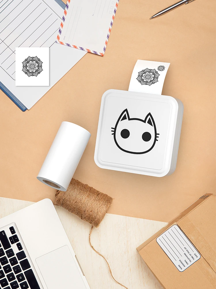 LKX Portable Mini Wireless Thermal Pocket Printer Self-adhesive Stickers Use for Phomemo T02 Journal Sticker impresora portátil