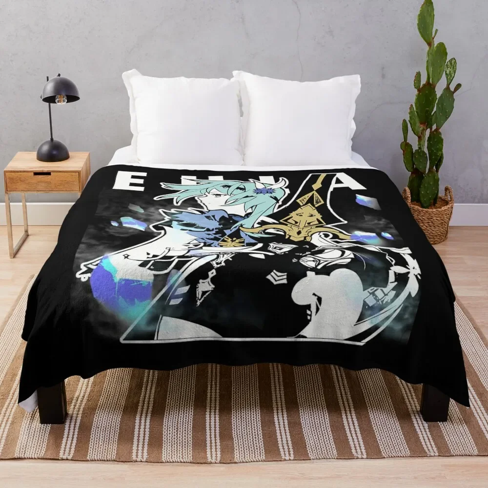 Eula Genshin Impact / Eula Genshin / Eula / Shirt Tee-Shirt Throw Blanket Moving Luxury Thicken Picnic Beach Blankets