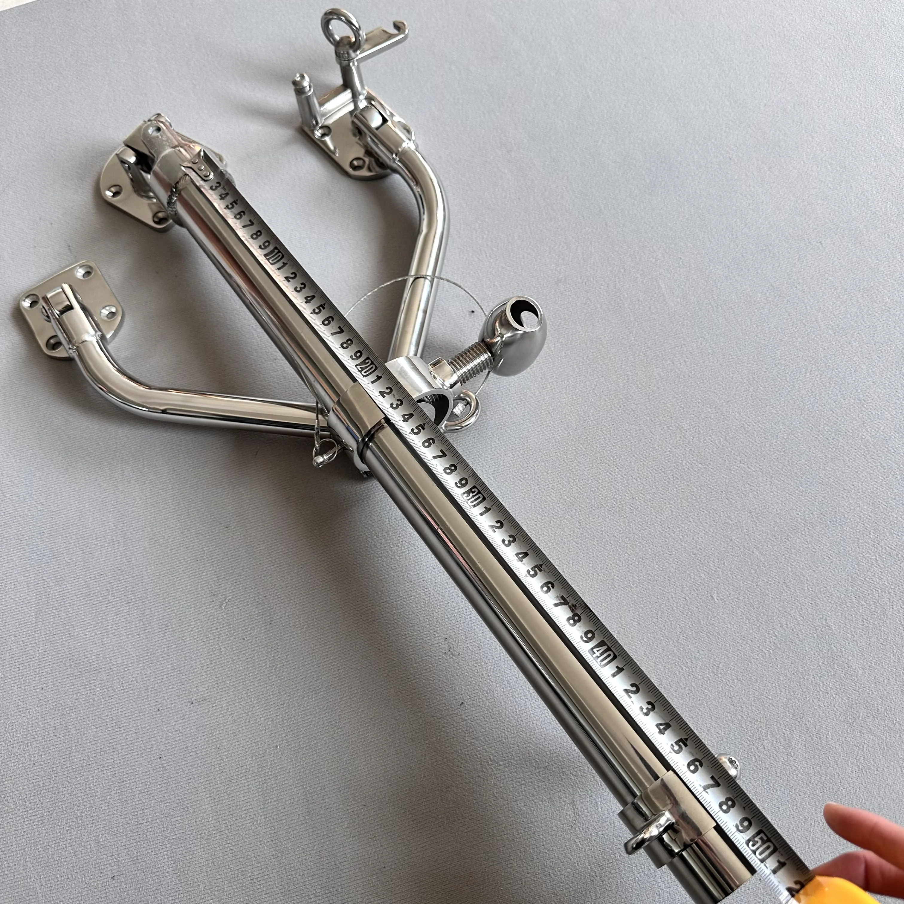 マリンハードウェアアクセサリー ステンレス製調整可能ブラケット 釣り竿ホルダー アウトリガーロッドホルダー