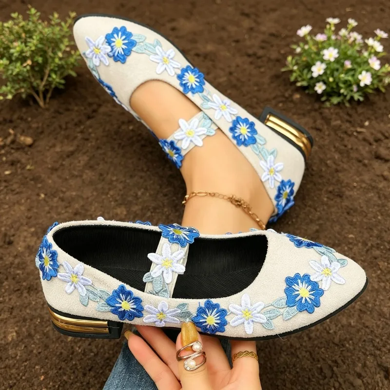 Casual Shoes for Women Fashion Vintage Elegant Ethnic Style Embroidery Streetwear Chinese Style Women's Shoes Summer New
