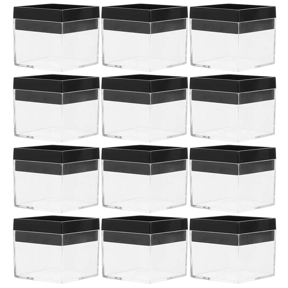 

12Pcs Clear Specimen Display Containers Transparent Durable Storage Boxes for Mineral Samples Craft Tools Display Box