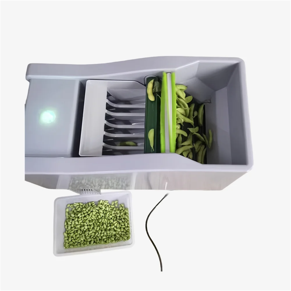 For*-High Quality Wet Edamame Peeler Pea Sheller Soya Bean Peeler Machine Bean Skin Removing Machine.