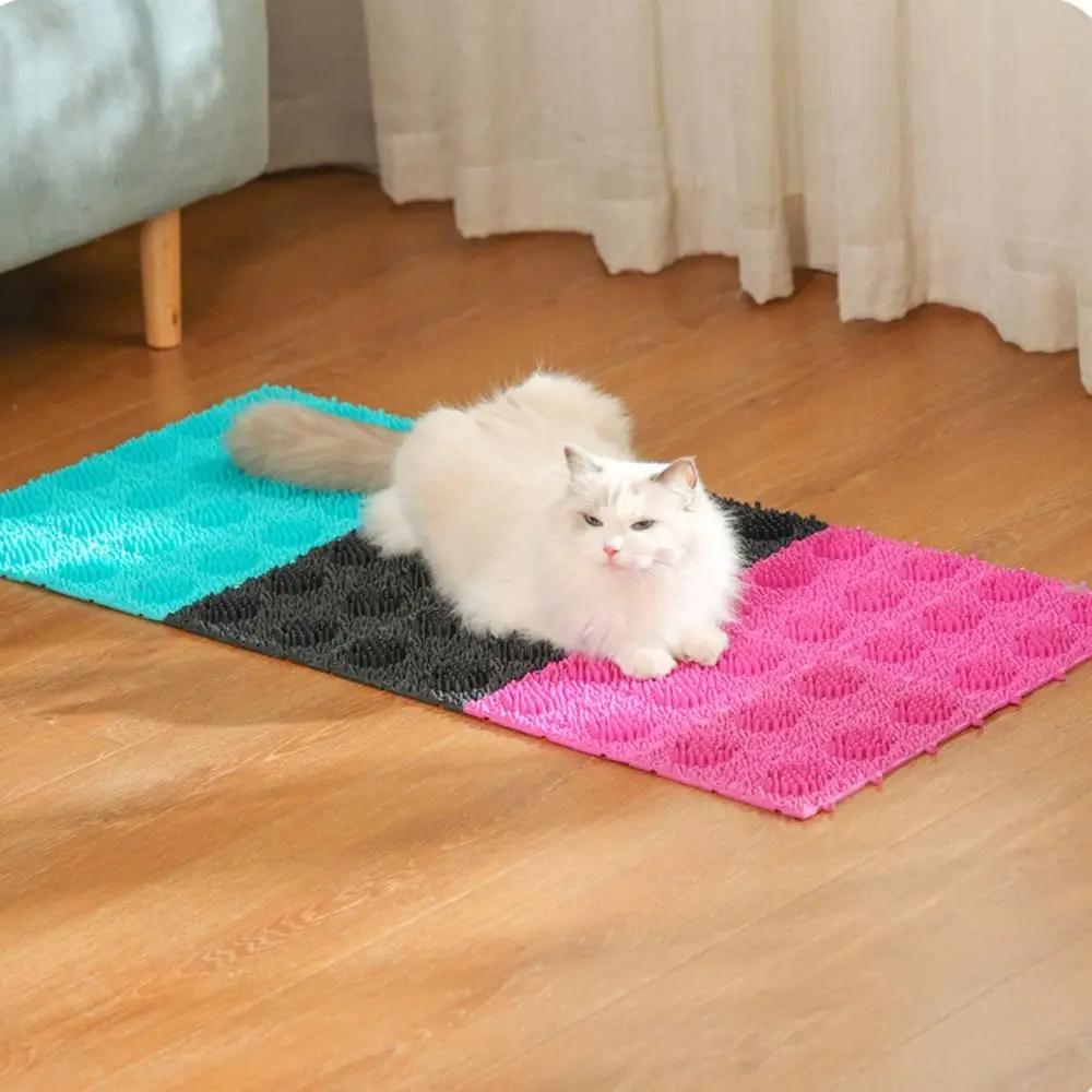 TPR Material Pet Self-service Massage Brush Itchy Skin Relief Non-slip Cat Grooming Scratcher Stress Relief Comfortable