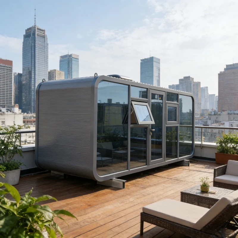 Apple Cabin Office 20ft 40ft | Modern Prefab Container House | Outdoor Luxury Office with Bedroom Bathroom