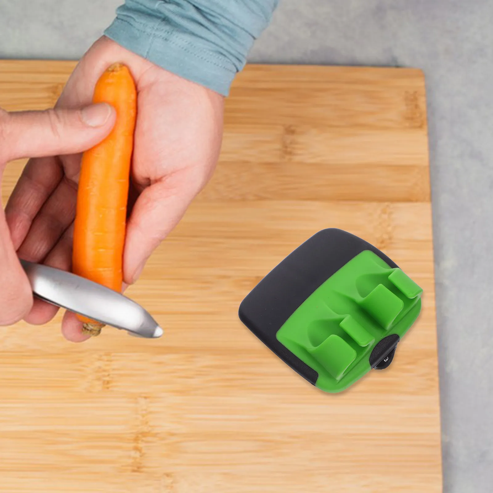 6-teiliges Set Gemüseschäler mit Fingergriff, Rutschfester Handgriff, Schälwerkzeug für Küche, Obst, Kartoffeln, Karotten, Sicheres Küchenzubehör