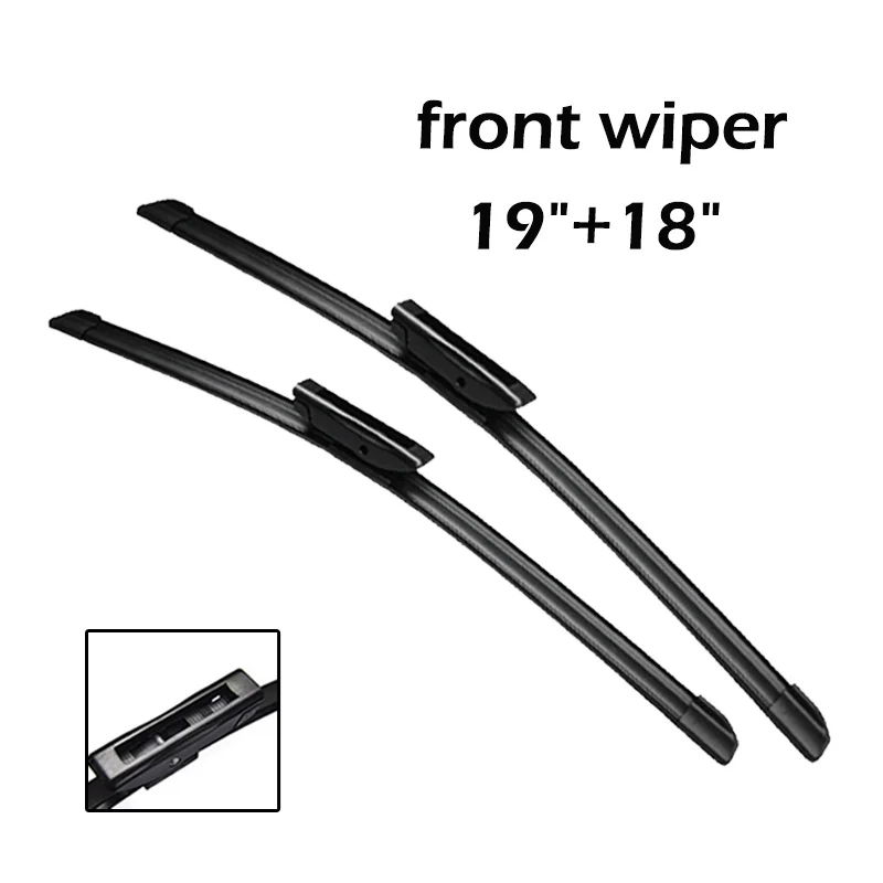 Wiper Front & Rear Wiper Blades Set For Mini Cooper R56 Hatch 04. 2012 - 11. 2013 Windshield Windscreen 19