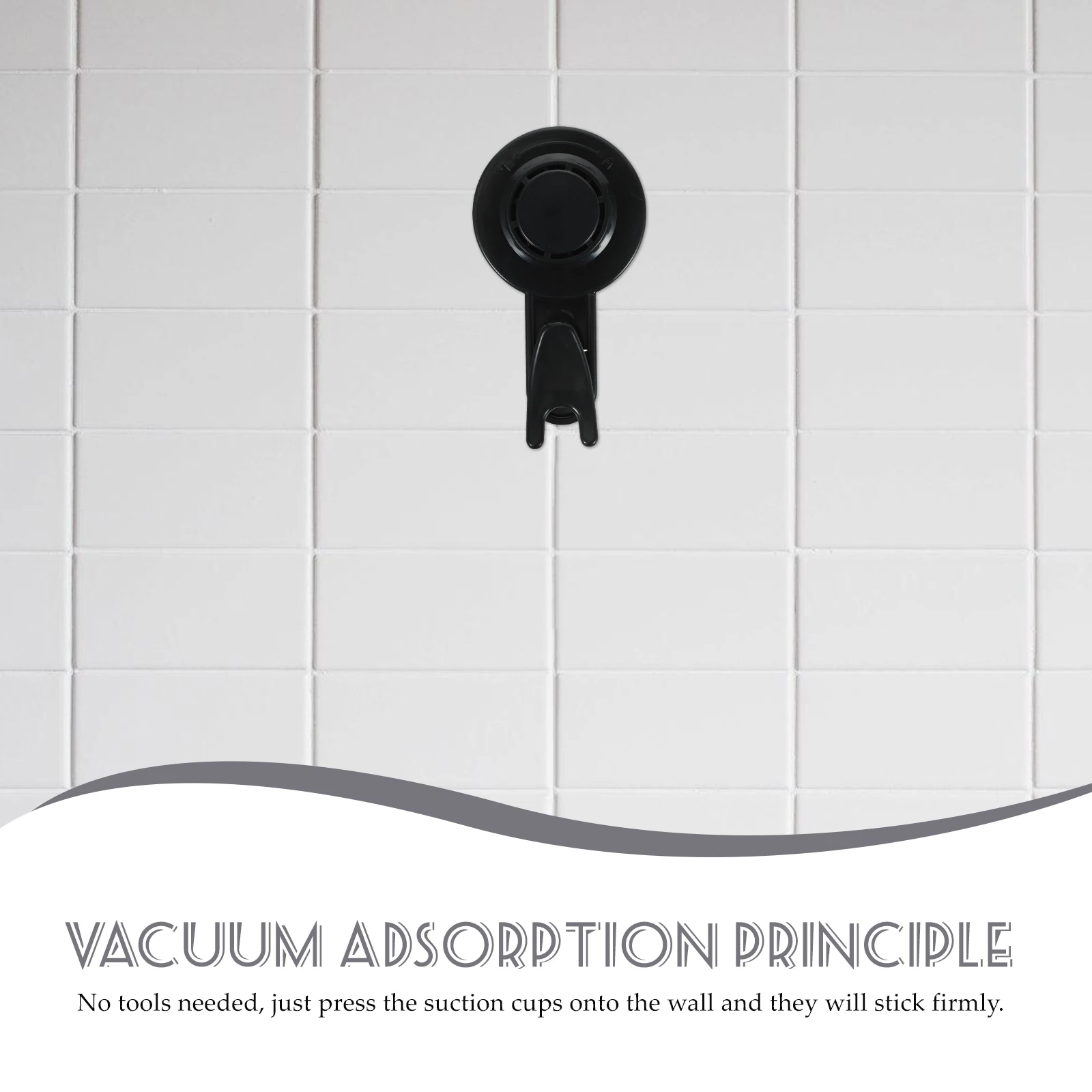 

2Pcs Punch-Free Suction Hooks Vacuum Adsorption Powerful Load-Bearing Hooks for Bathroom Kitchen Suck Cup Hook