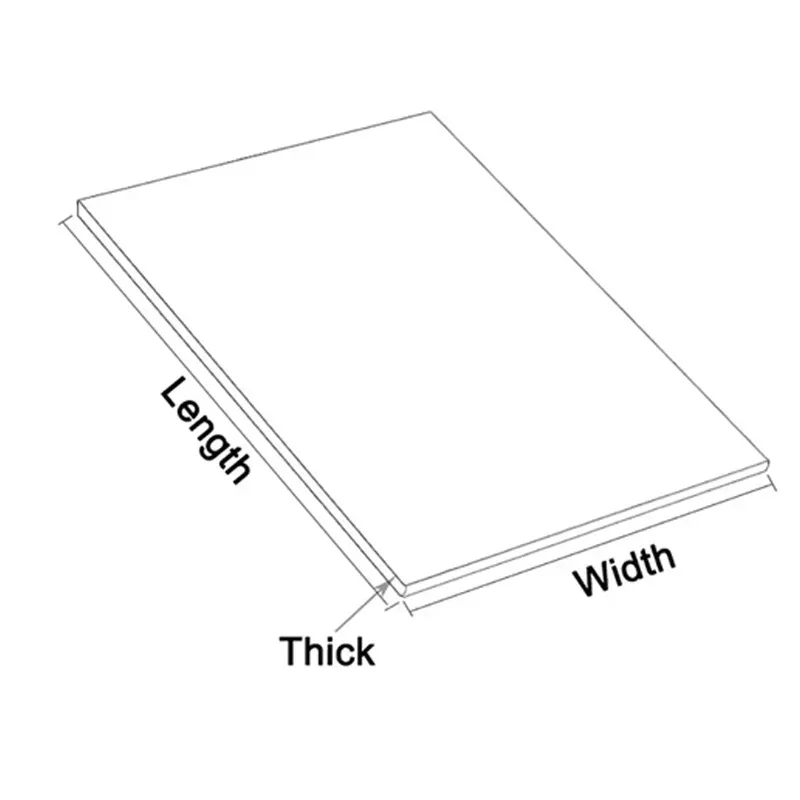 ABS Plastic Plate Thickness 0.5/0.8/1/1.5/2/3/4/5mm White ABS Plastic Plate Sheet For Home DIY Model Making Material