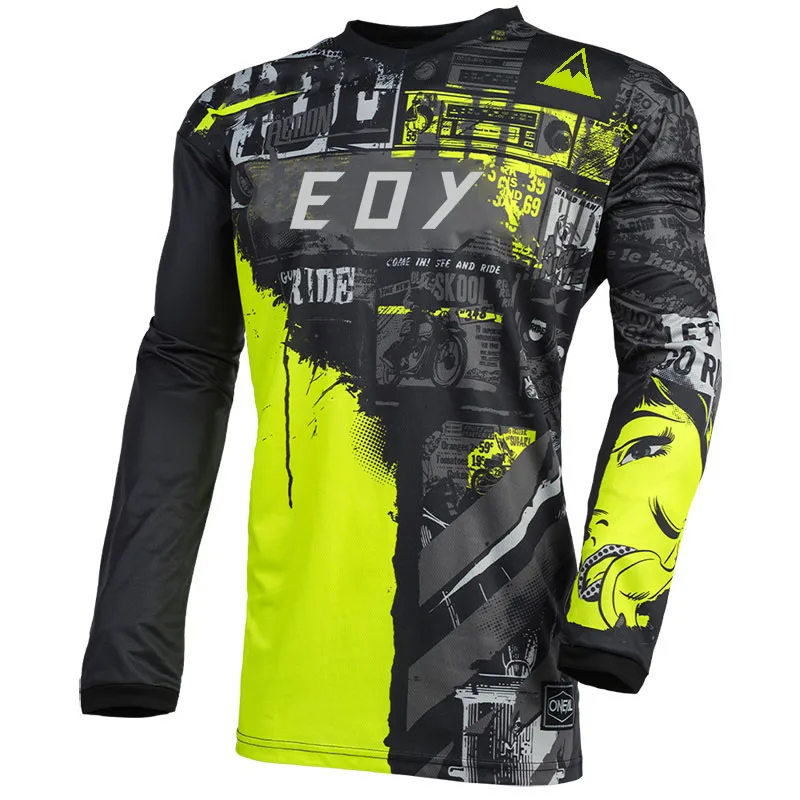 Men's Long Sleeve Motocross Cycling Jersey Eoy Downhill Mountain Bike MTB Shirts Offroad DH Motorcycle Enduro Clothing image 5