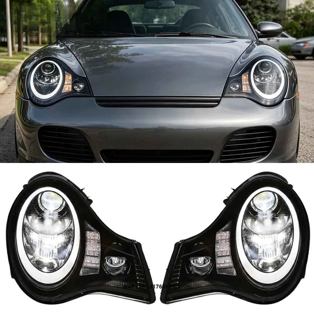 for 996 Car Modification Kit Turbo LED Headlights & Daytime Running Lights 12V 70W Retrofit/Upgrade New