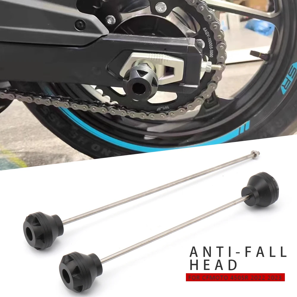 

2022 2023 Motorcycle Accessories Front Rear Wheel Protect Anti-Fall Axle Protector New For CFMOTO 450SR 450 SR 450sr