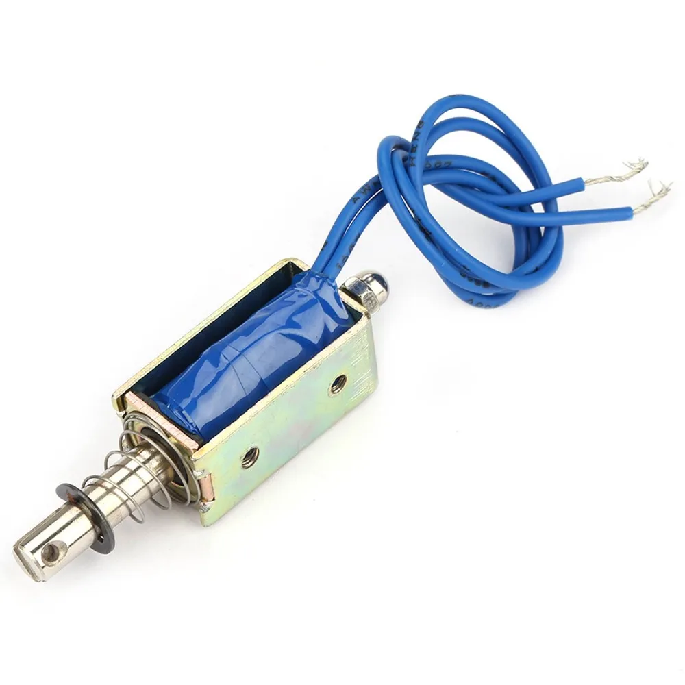 Retractable 6/12/24V Linear Pull Solenoid 300mA 5N Force DC Solenoid Actuator DC Push-Pull Solenoid Automation Control