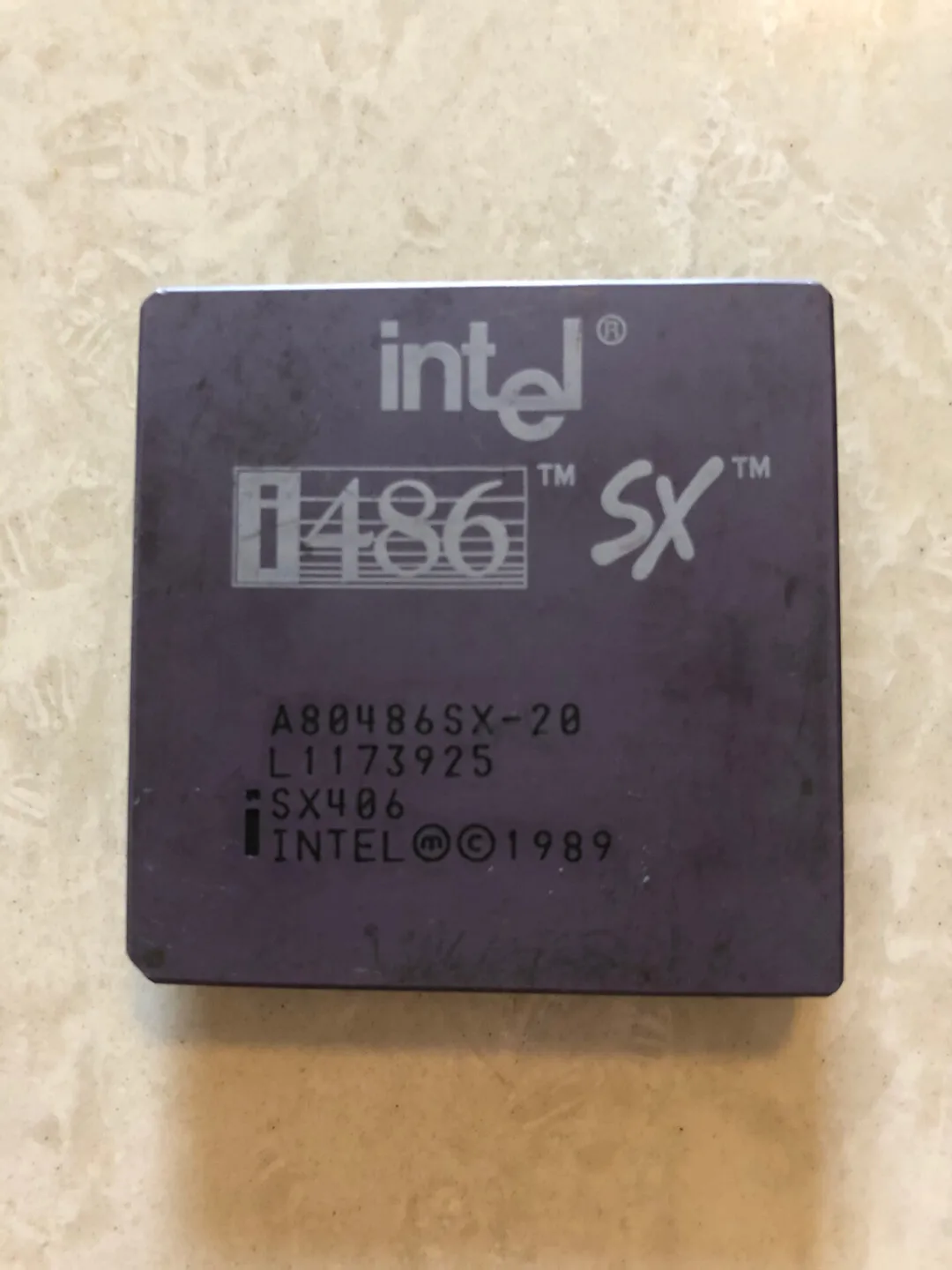 For 1989 intel i486sx-20 rare CP