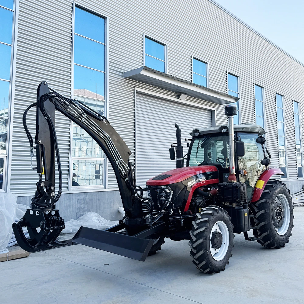 Top Quality ISO 100HP 4wd Agricultural Tractor Farm Tractor 4WD Heavy Duty Diesel Tractor Agriculture Cabin Heater Sales