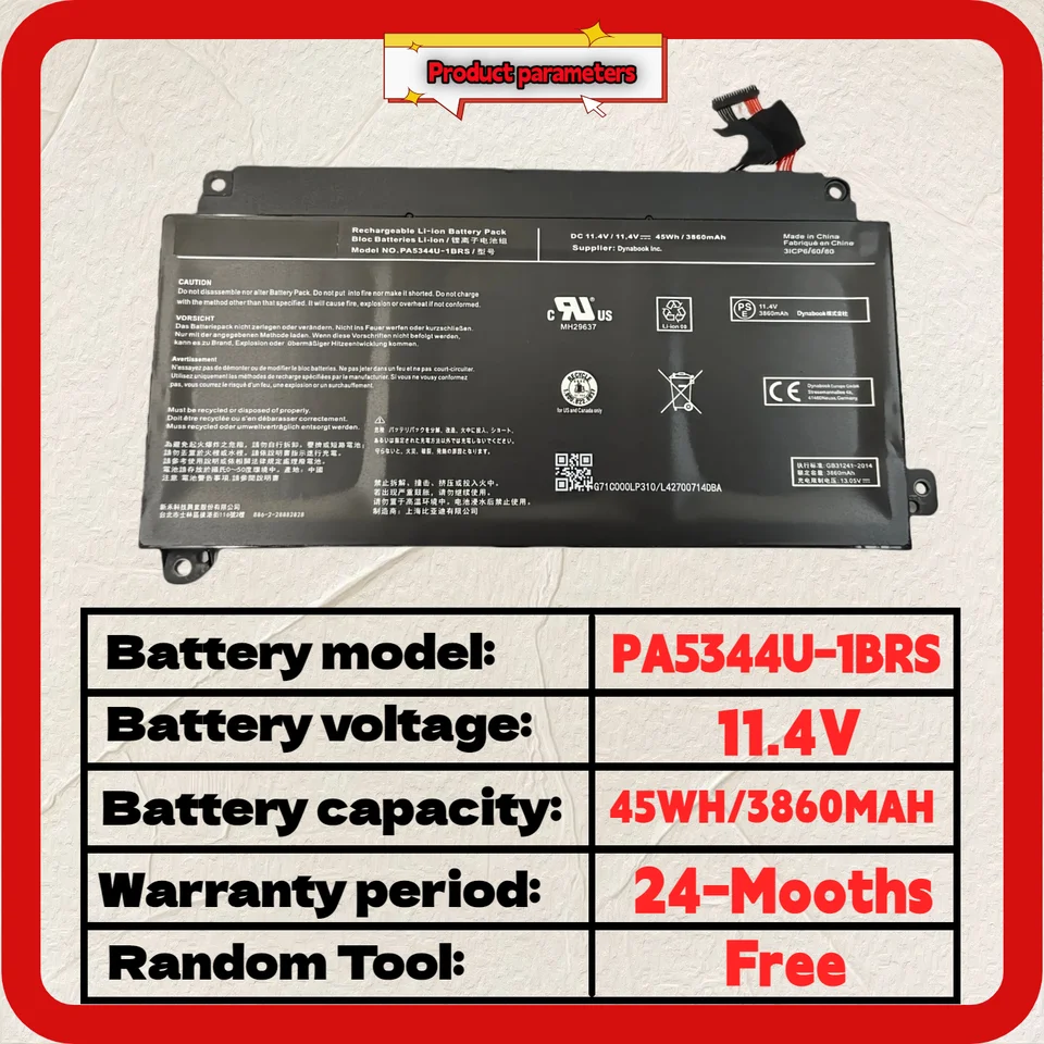 Wholesale And Retail❗❗❗ PA5344U-1BRS PA5344U 11.4V 45Wh 3860mAh