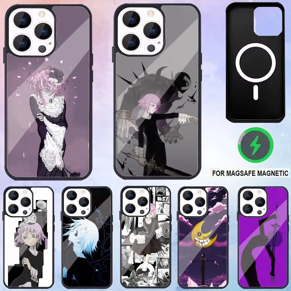 

S-soul E-eater Phone Case For iPhone17,16,15,14,13,12,11 Plus,Pro Max Magnetic For Magsafe Wireless Charging