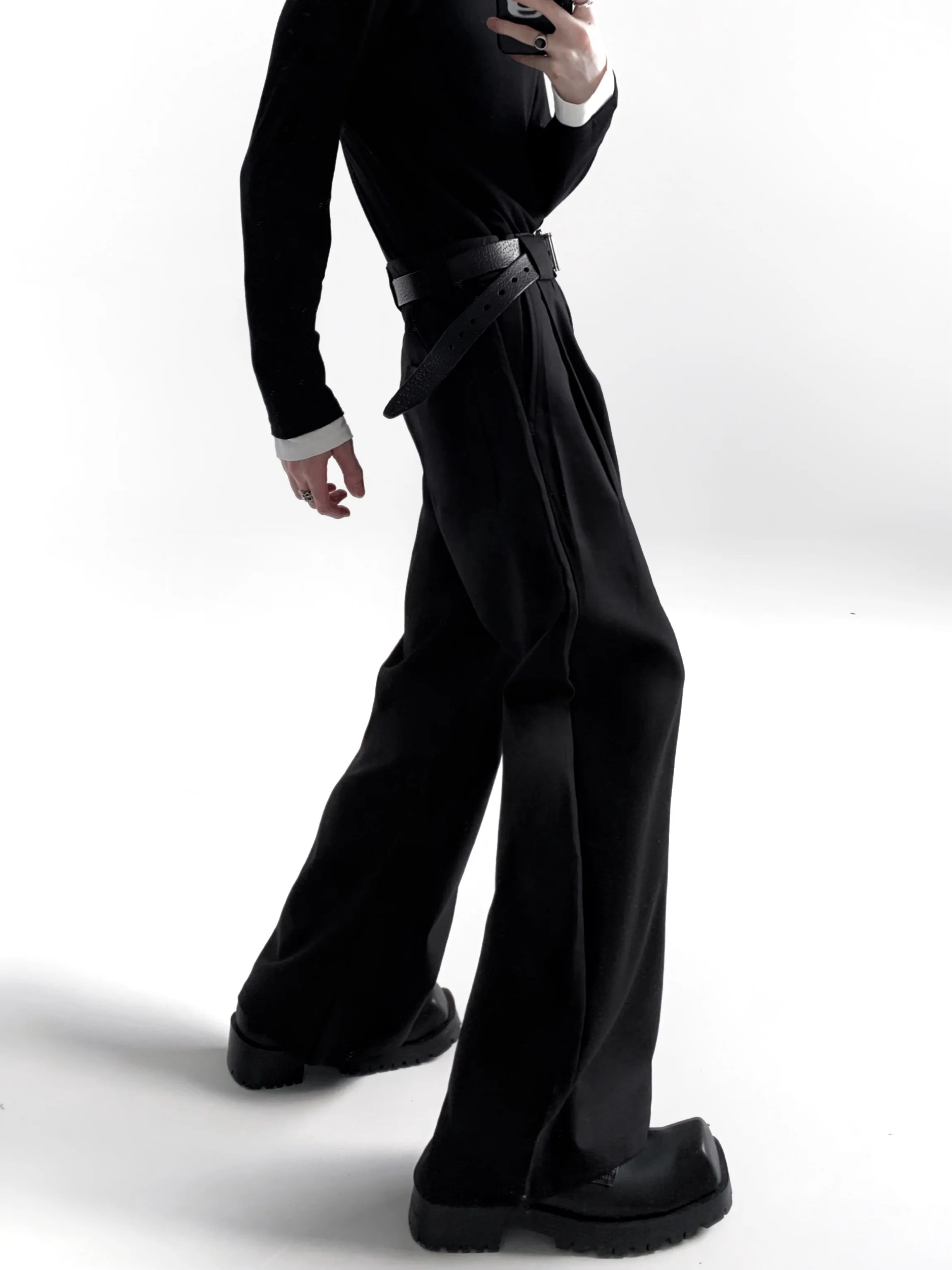 Men's 2025 Autumn New Niche Trousers Male Three-Dimensional Fashion Chic Pants Men's High-End Straight Loose Comfort Long Pants