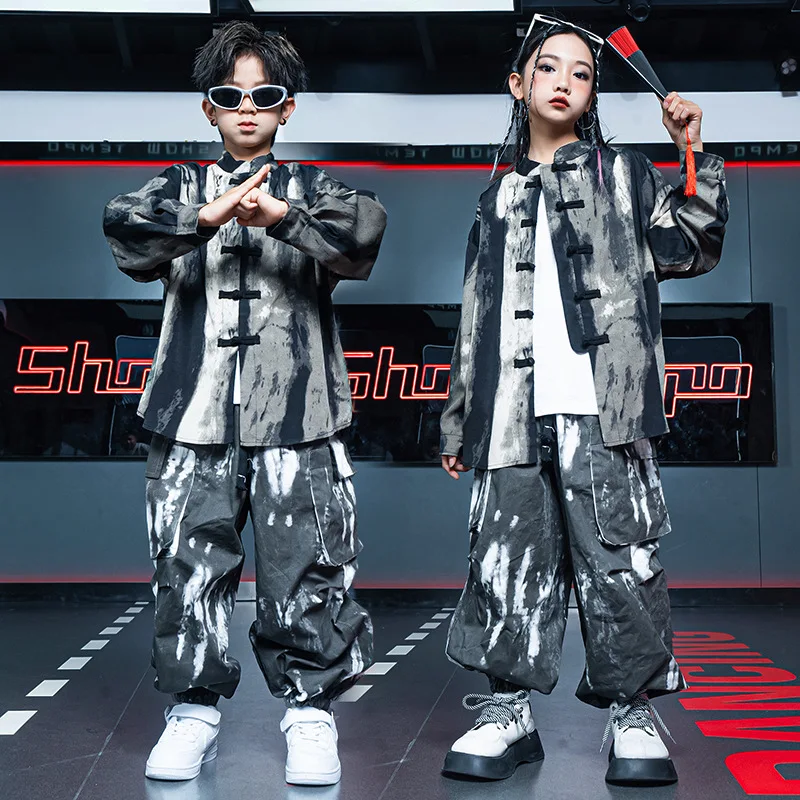 Children's performance costumes with Chinese style, kindergarten cheerleading dance costumes, elementary school class uniforms,