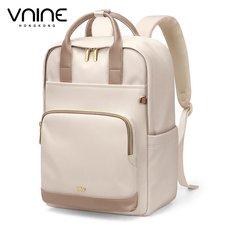 V.NINE Laptop Backpack Women Waterproof 15 6 inch Elegant Back Pack Bags Ladies Anti Theft Business Backpacks Multi Pockets 2025