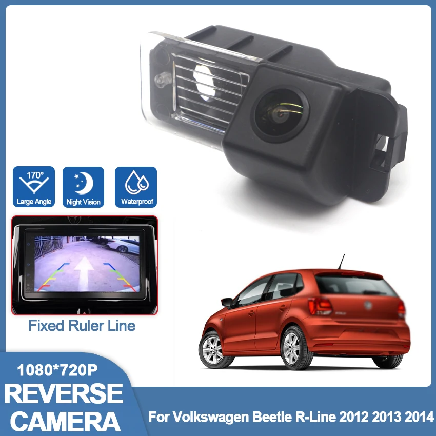 Backup Rear View camera Night Vision license plate camera High quality RCA For Volkswagen Beetle R-Line 2012 2013 2014