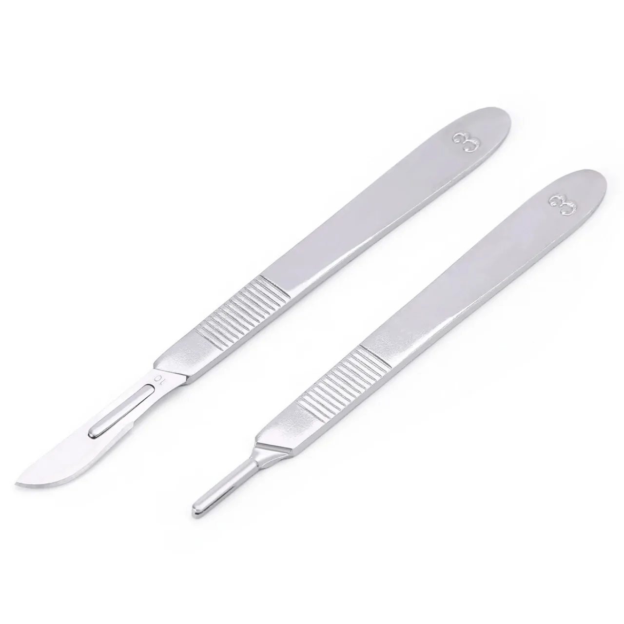 Dental 3# Surgery Scalpel Handle 12.5cm Stainless Steel Fit for #10 #11 #12 #15 Blades Materiales De Laboratorio Dental 1PC