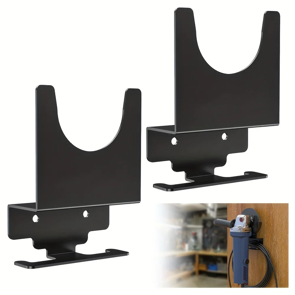 1/2/4pcs Angle Grinder Holder Metal with Cord Hanger Wall Mount Bracket for Angle Grinder Cutters Polishers Angle Grinder Rack