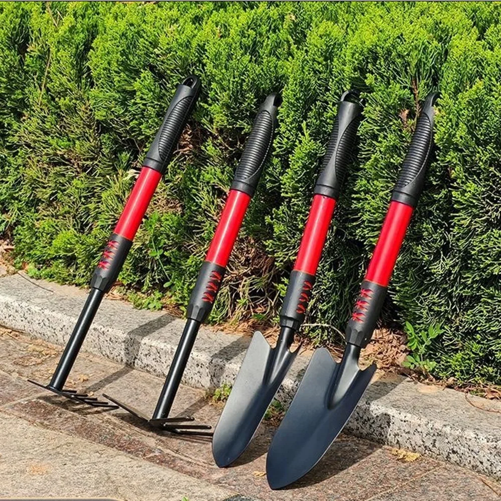 Manual Gardening Farming Hand Tools Set Shovel Weed Remover Small Hoe Rake for Garden Planting Vegetable Grass Digging Kids 제초