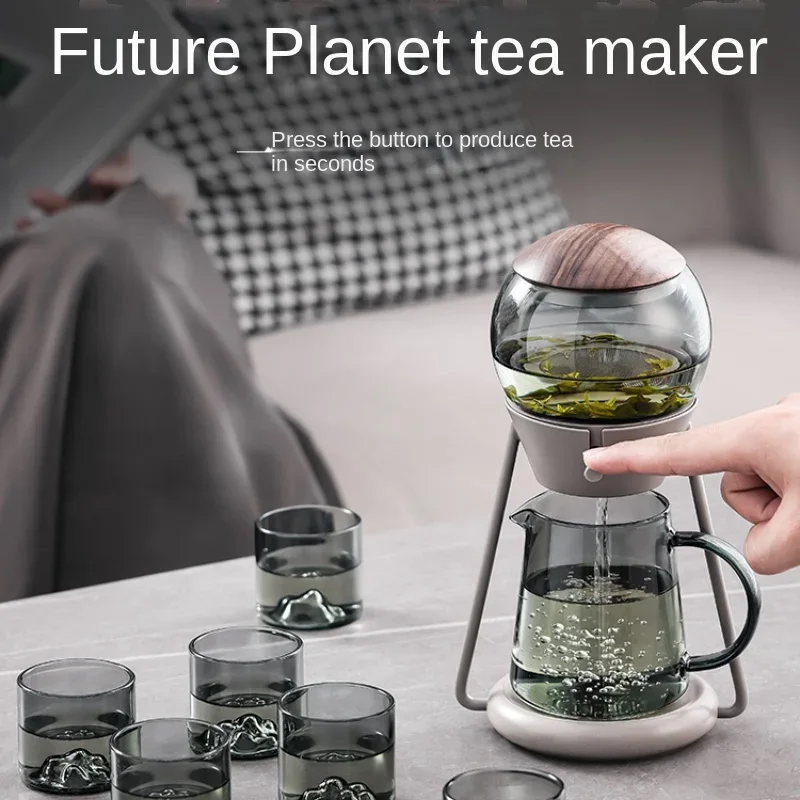 New Living Room Simple Kung Fu Glass Teapot Automatic Tea Set