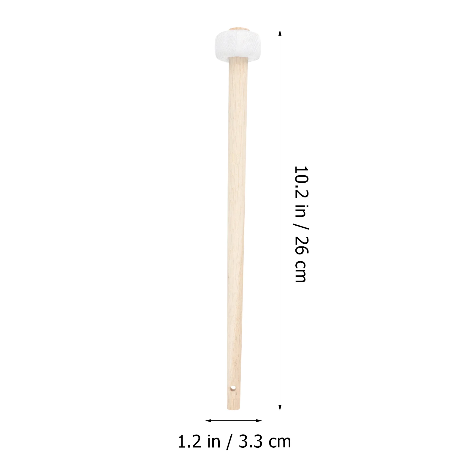 2 Pcs Gong Hammer Mallet Drumsticks Small Wood Hammers for Percussion Mallets Wooden Parts Man