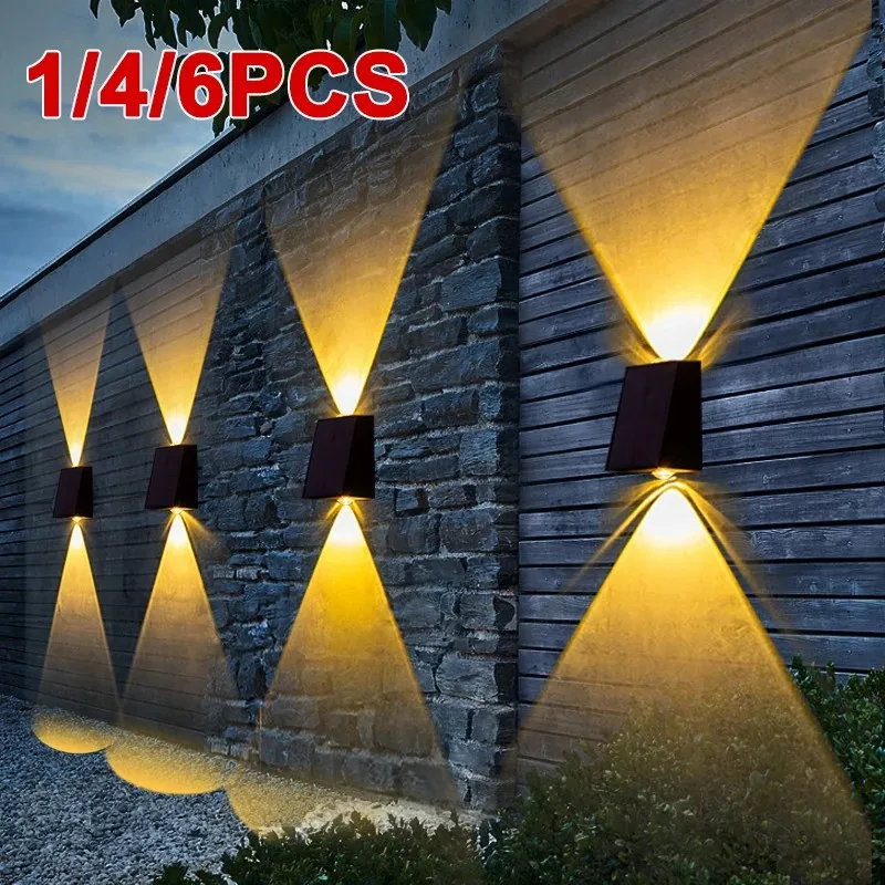 Applique Murale LED Solaire Imperméable pour l'Extérieur, Luminaire Décoratif, Idéal pour un Jardin, une Villa, un Couloir ou des Escaliers, Nouvelle Collection