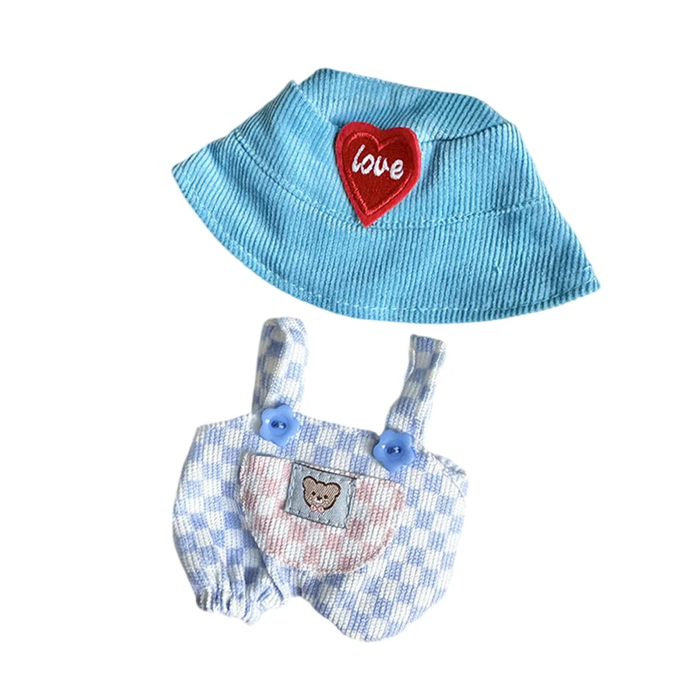 

Cute Plaid Plushies Outfit Decorative Cartoon Animal Toy Jumpsuit DIY Stuffed Doll Clothing Soft for Party Favors