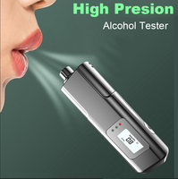 Portable Alcohol Tester Digital Alcohol Detector Breathalyzer High Sensitivity Breathalyzer Type-C Charging Non-Contact Analyzer