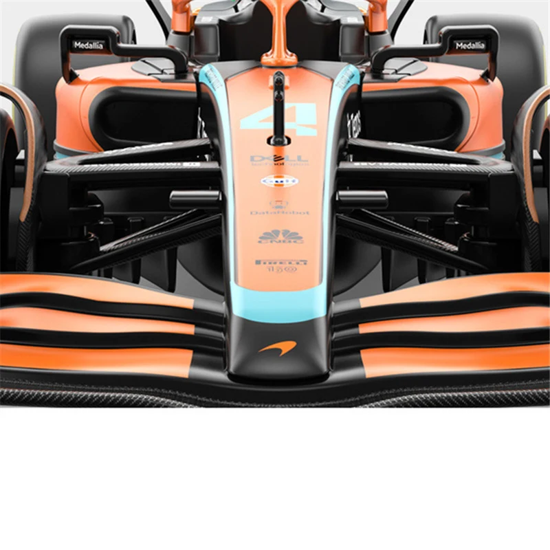 Lando Norris Racing modelo de carro para crianças, tamanho grande, 1:24, F1, MCL36, #4, fórmula um, simulação de liga, fundido, brinquedo modelo