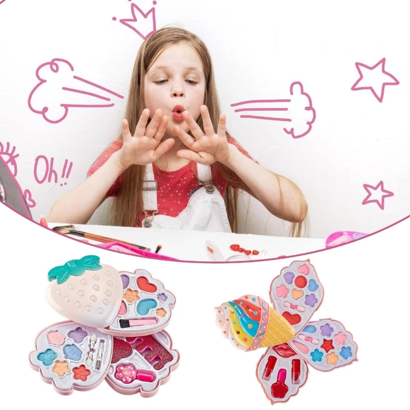 Scatola per trucco Beauty Cosmetic Princess Toy Fai finta giocare a Dropship con regalo compleanno per ragazza