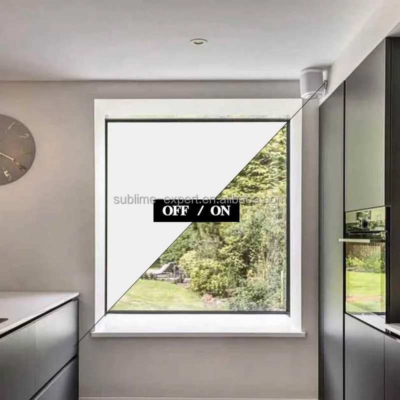 Self-adhesive Pdlc Smart Tint Office Remote Control Switchable Innovative ITO Frost Smart Glass Film Low Voltage Pdlc Smart Film
