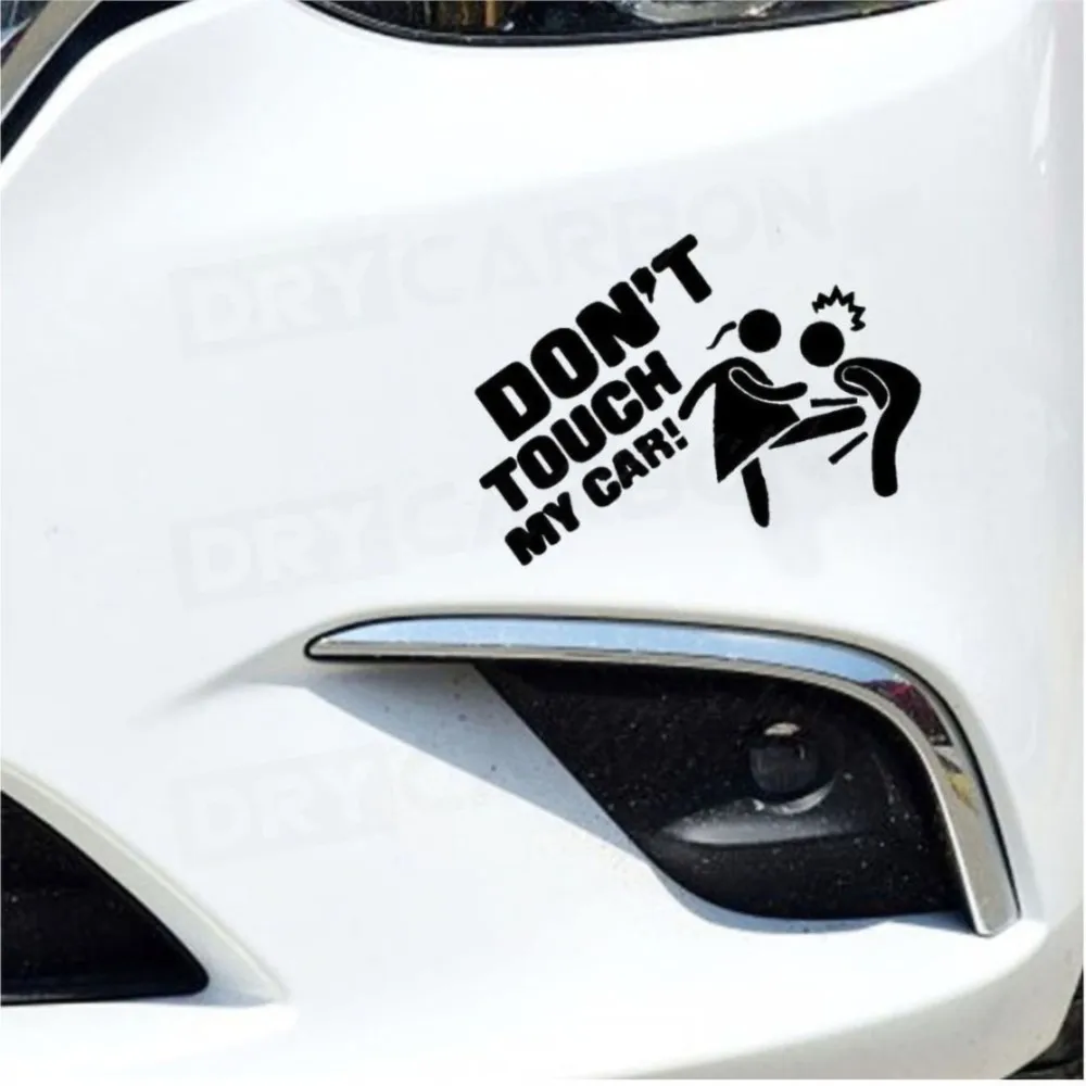 Creative Funny Dont Touch My Car Vehicle Reflective Decals Sticker Decoration Car Sticker DIY Modifications Sticker