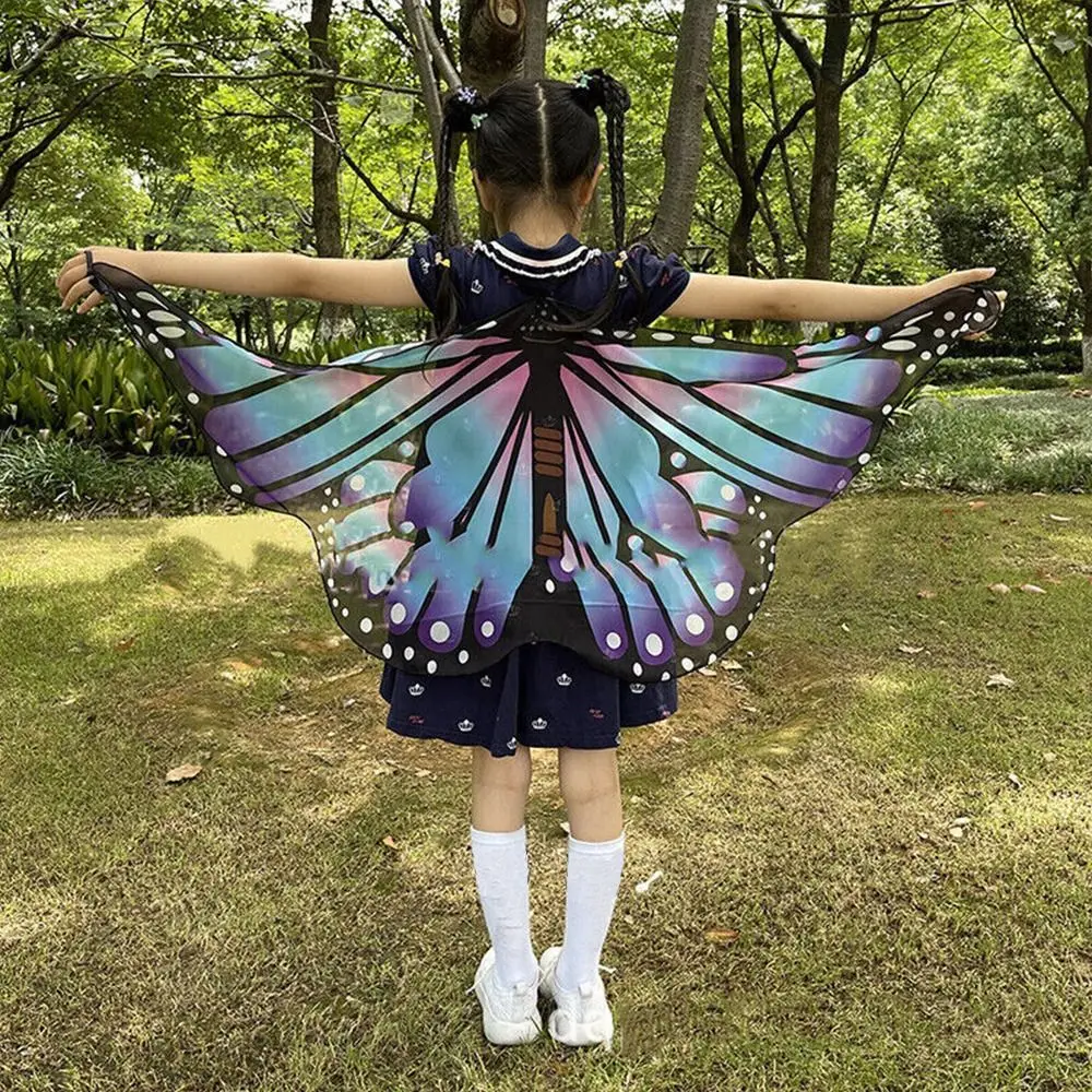 Party & Holiday DIY Decorations Asymmetrical Costume Dress Butterfly Wings Cape Shoulder Straps Butterfly Wings Fairy Wing